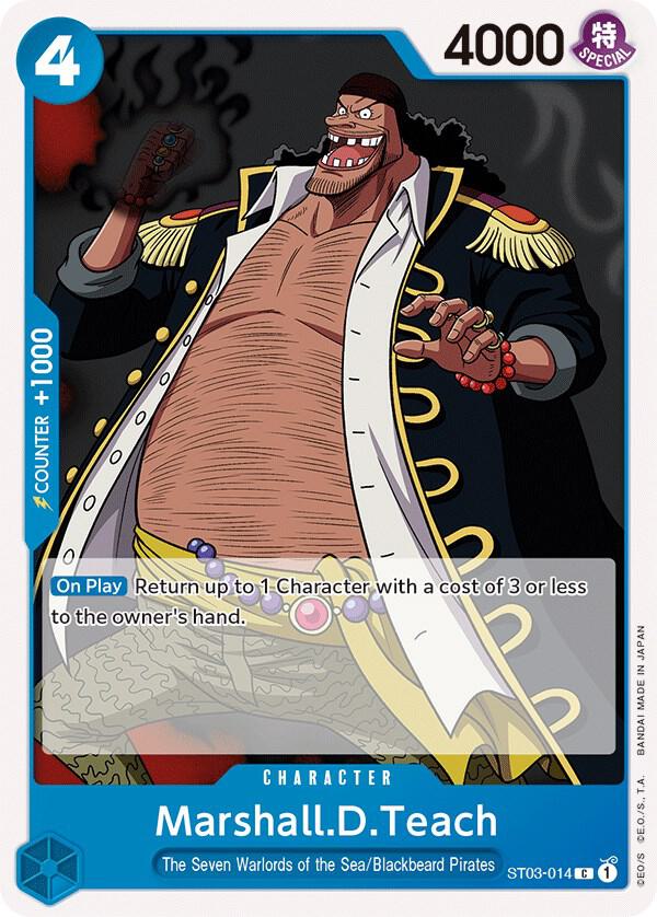 One Piece TCG ST03-014 Marshall.D.Teach 7 Warlords of the Sea Starter One Piece TCG ST03-014 Marshall.D.Teach 7 Warlords of the Sea Starter