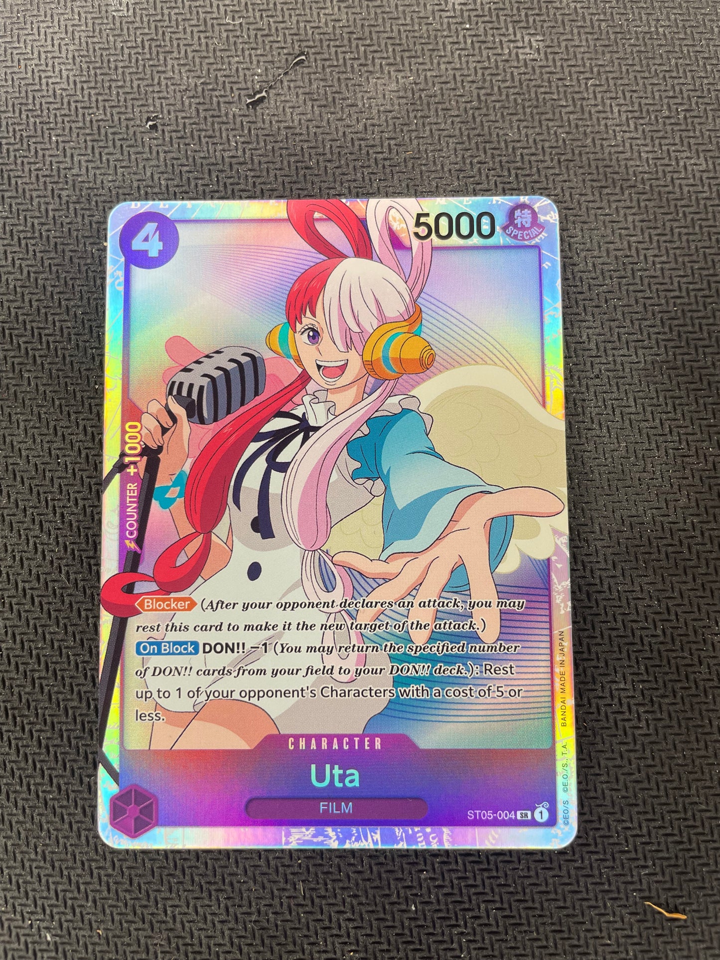 One Piece TCG Starter Deck 5 Film ST05004 Uta SR Mint Collectables