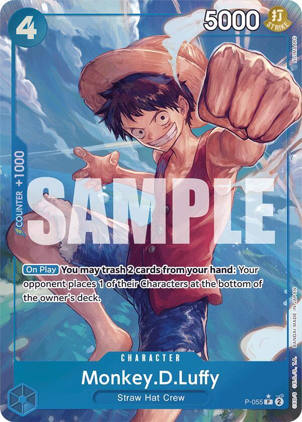 Monkey.D.Luffy P-055 (Premium Booster -The Best-)  - Full Art Foil