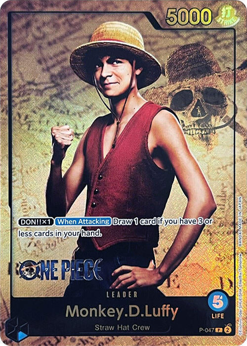 Monkey.D.Luffy (PCC Live Action) P-047 (One Piece Promotion Cards)  - Foil