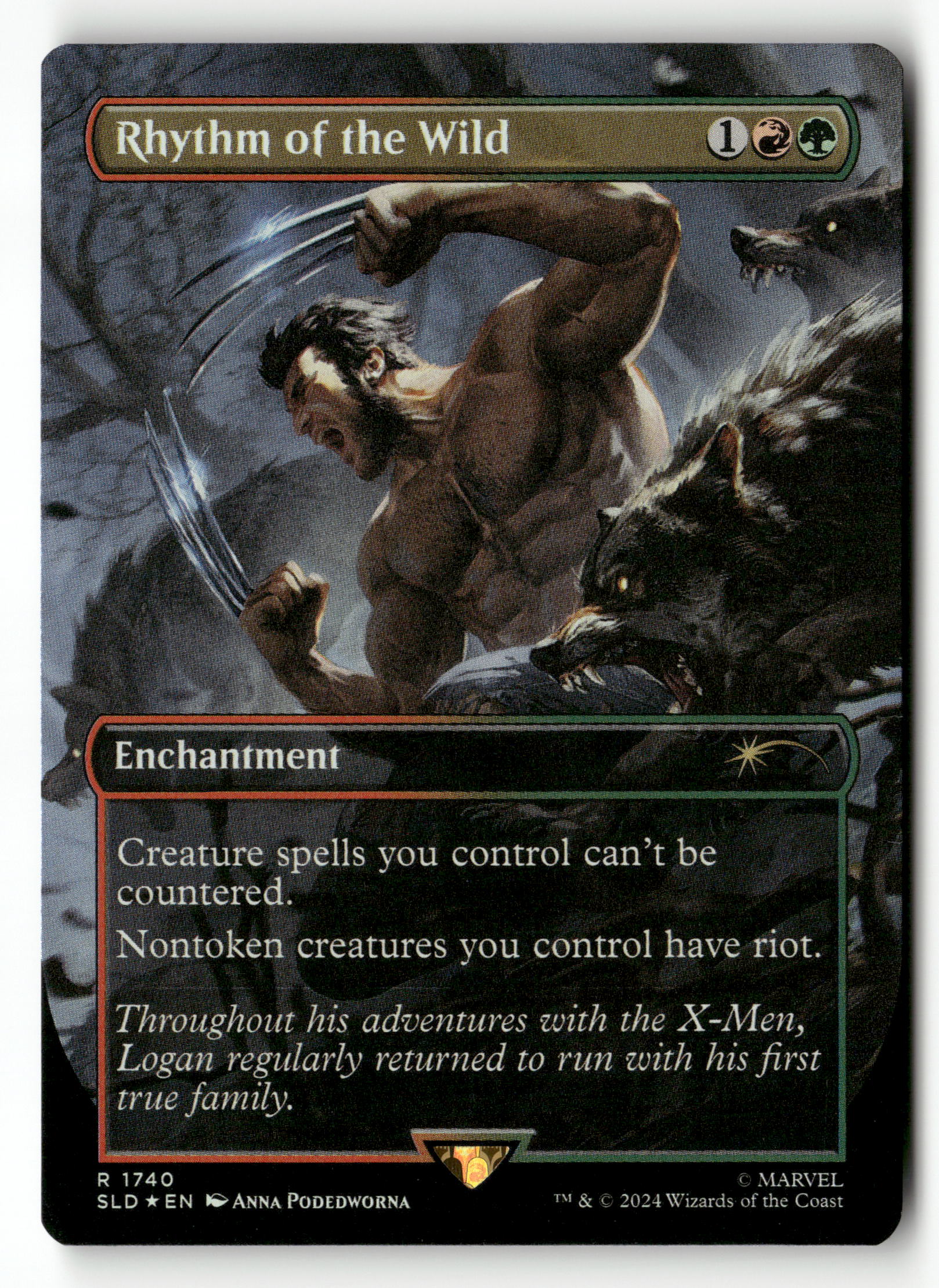 MTG Secret Lair Drop Series 1740 Rhythm of the Wild (Rainbow Foil) R NM