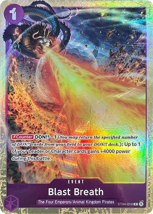 Blast Breath (PCC Vol.1) ST04-016 (One Piece Promotion Cards)  - Alternate Art Foil