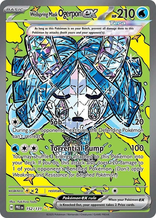 Wellspring Mask Ogerpon ex 152/131 (SV: Prismatic Evolutions)  - Holofoil