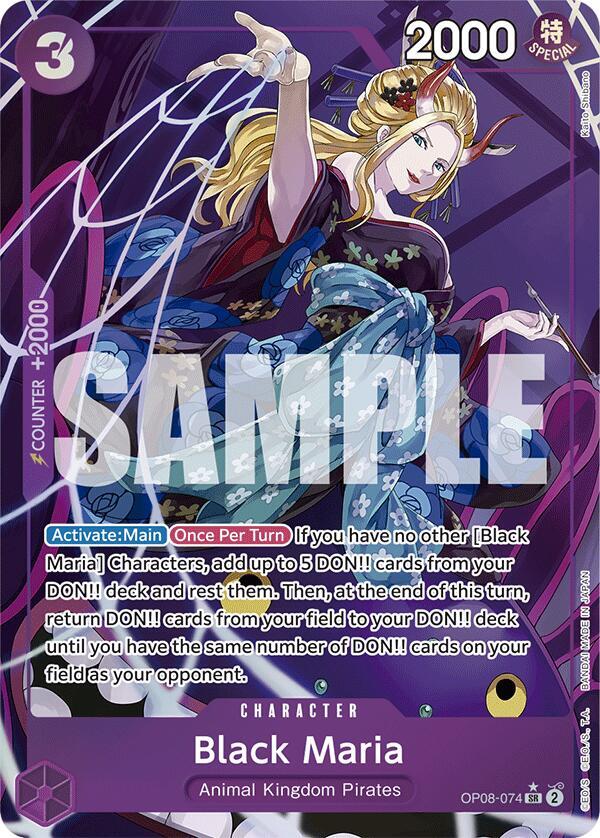Black Maria OP08-074 (Two Legends)  - Alternate Art Foil