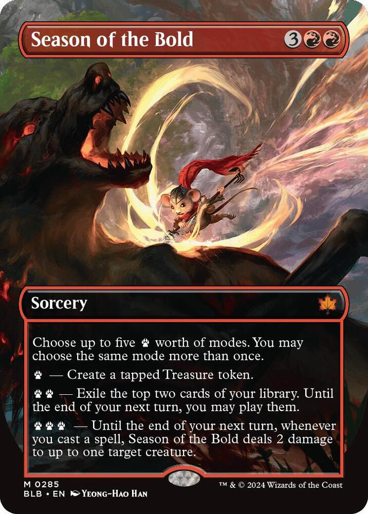 Season of the Bold 285 (Bloomburrow)  - Borderless Foil