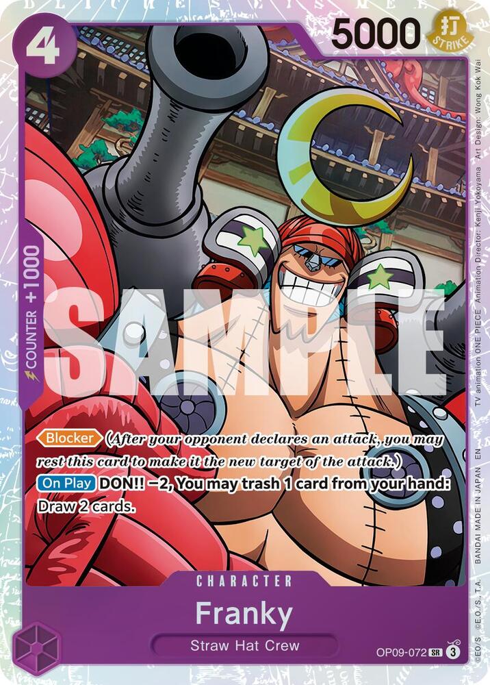 Franky (Reprint) OP09-072 (Premium Booster -The Best- Vol. 2)  - Foil