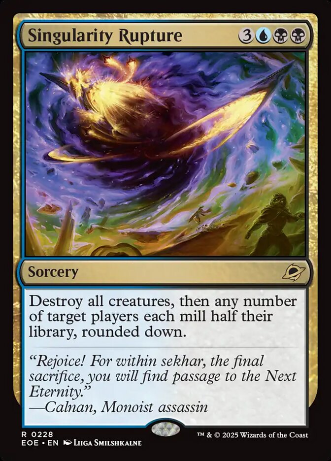Singularity Rupture 228 (Edge of Eternities)  - Foil