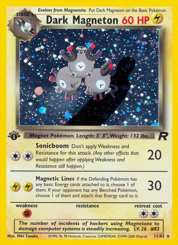 Dark Magneton 11/82 (Team Rocket)  - 1st Edition Holofoil