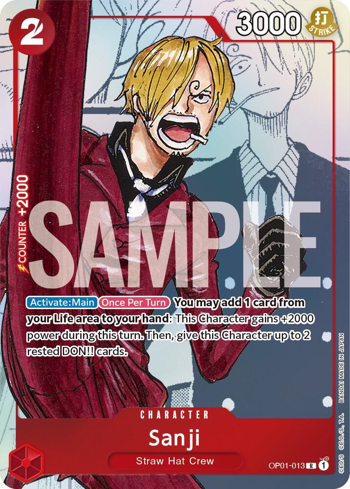 Sanji (PCC 25th) OP01-013 (One Piece Promotion Cards)  - Alternate Art Foil
