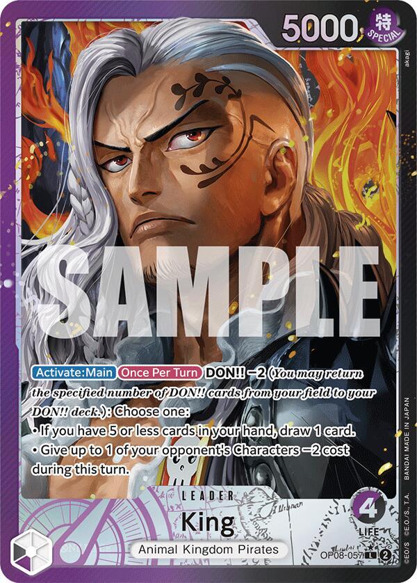King OP08-057 (Two Legends)  - Alternate Art Foil