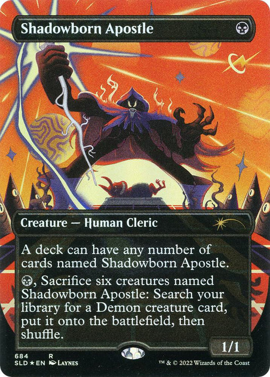 Shadowborn Apostle 684/1 (Secret Lair Drop Series)  - Borderless Foil
