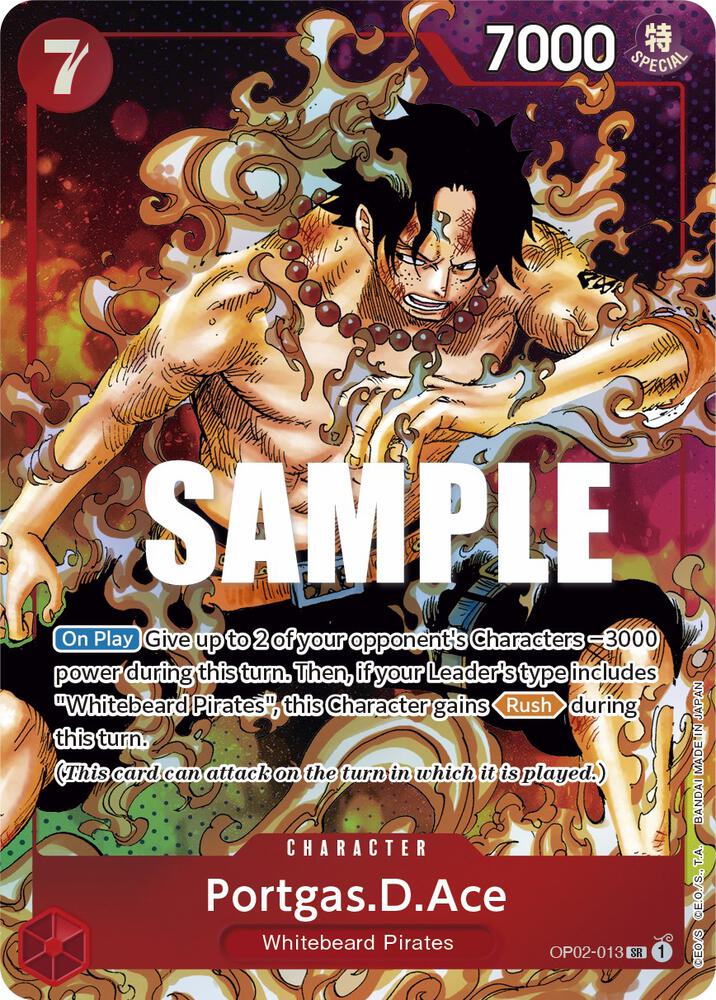 Portgas.D.Ace OP02-013 (Paramount War)  - Parallel Foil