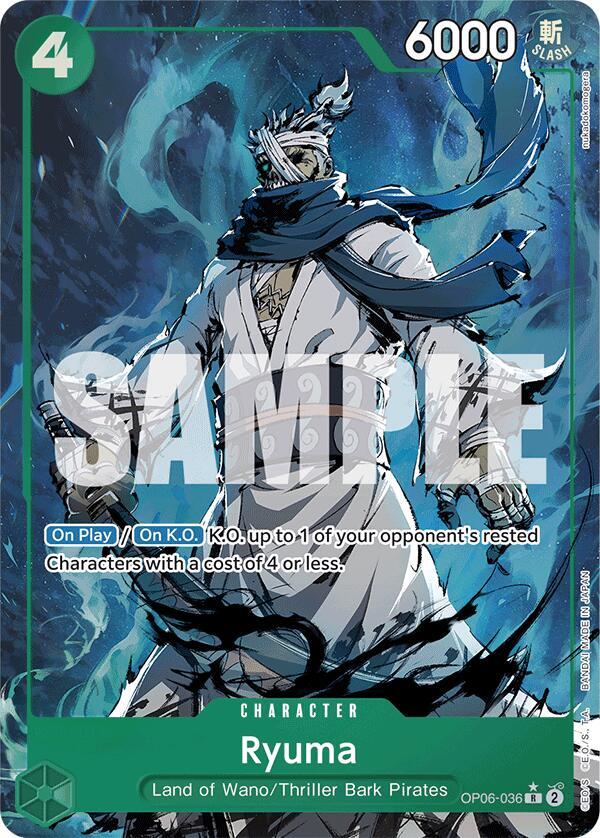 Ryuma OP06-036 (Premium Booster -The Best-)  - Alternate Art Foil