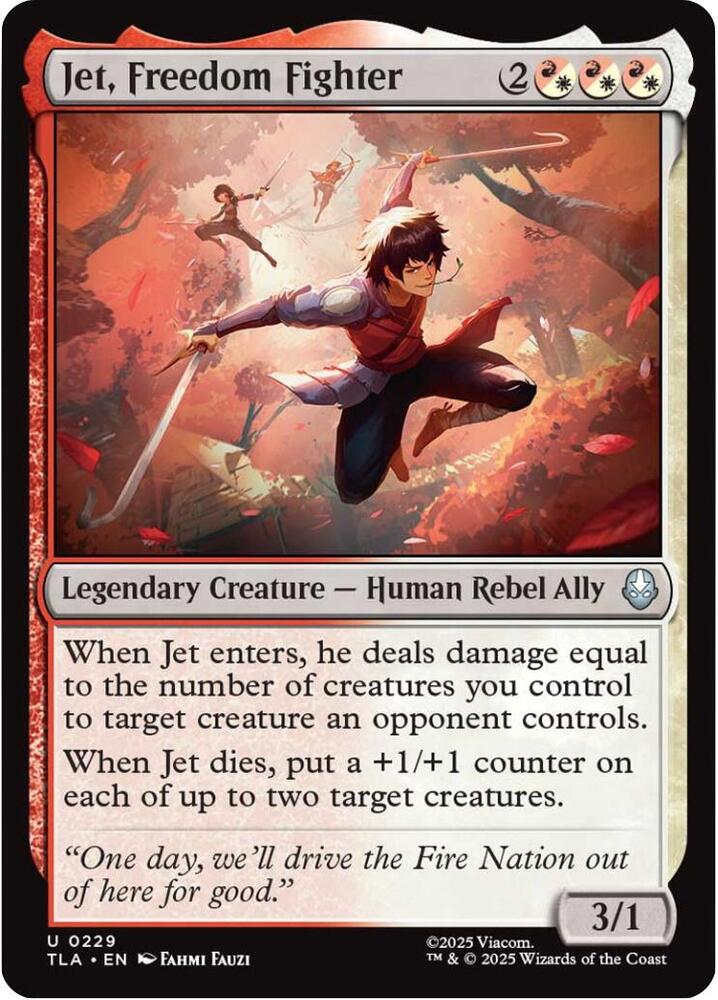 Jet, Freedom Fighter 229 (Avatar: The Last Airbender)  - Foil