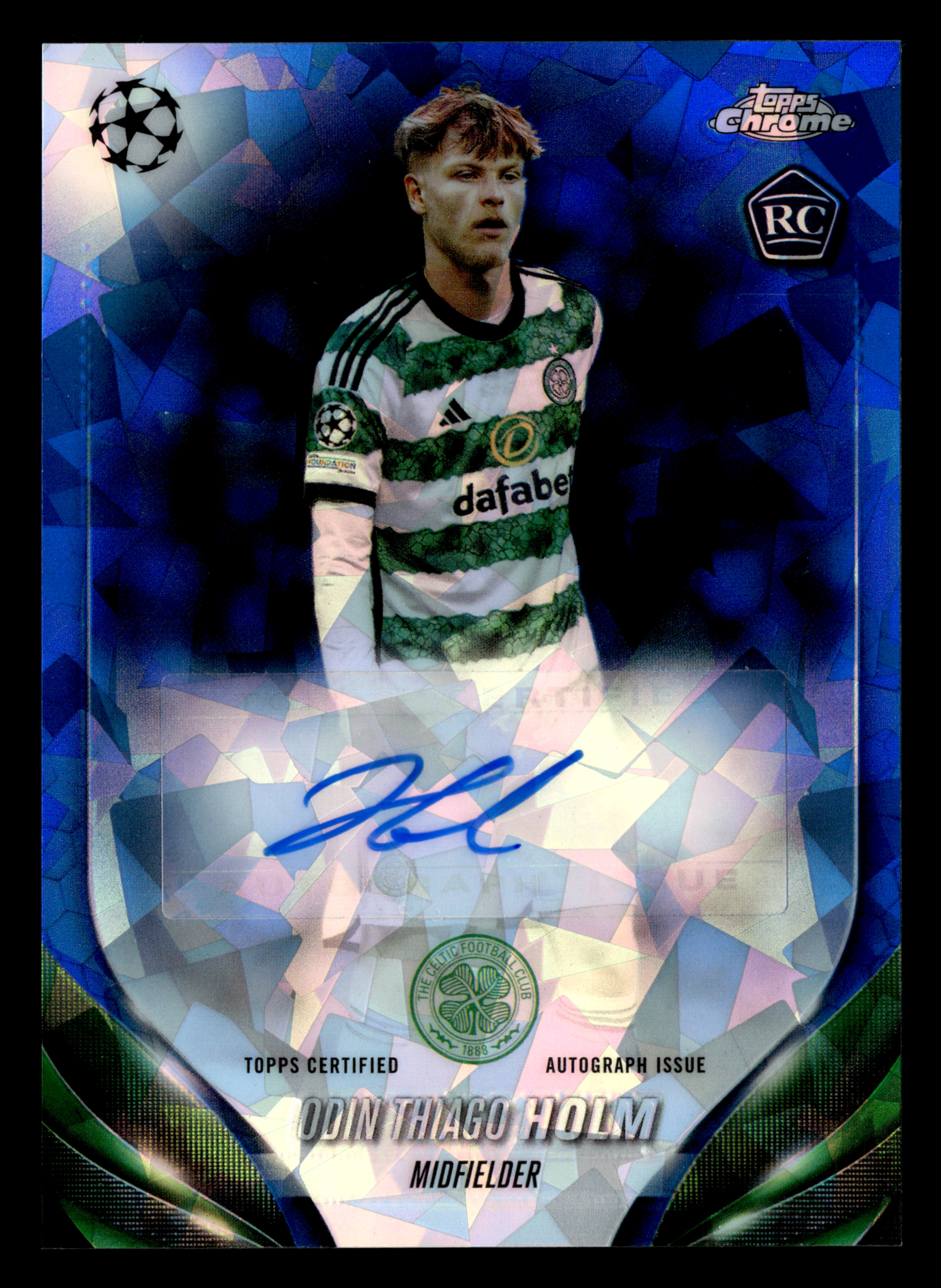 2023-24 Topps Chrome Sapphire Edition UCC #CA-OTH Odin Thiago Holm Auto