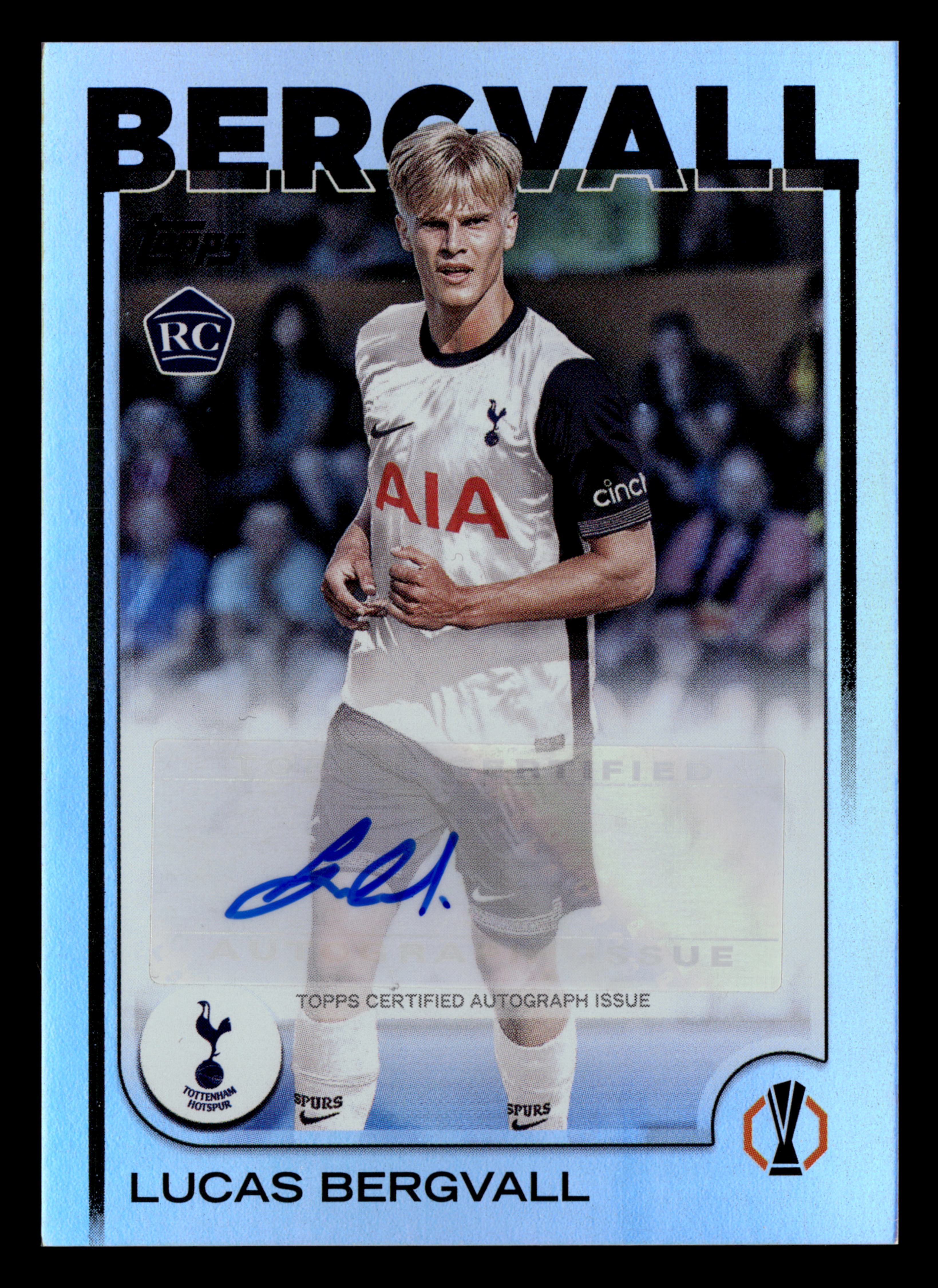 2024-25 Topps UEFA Club Competitions #A-LB Lucas Bergvall Base Autographs