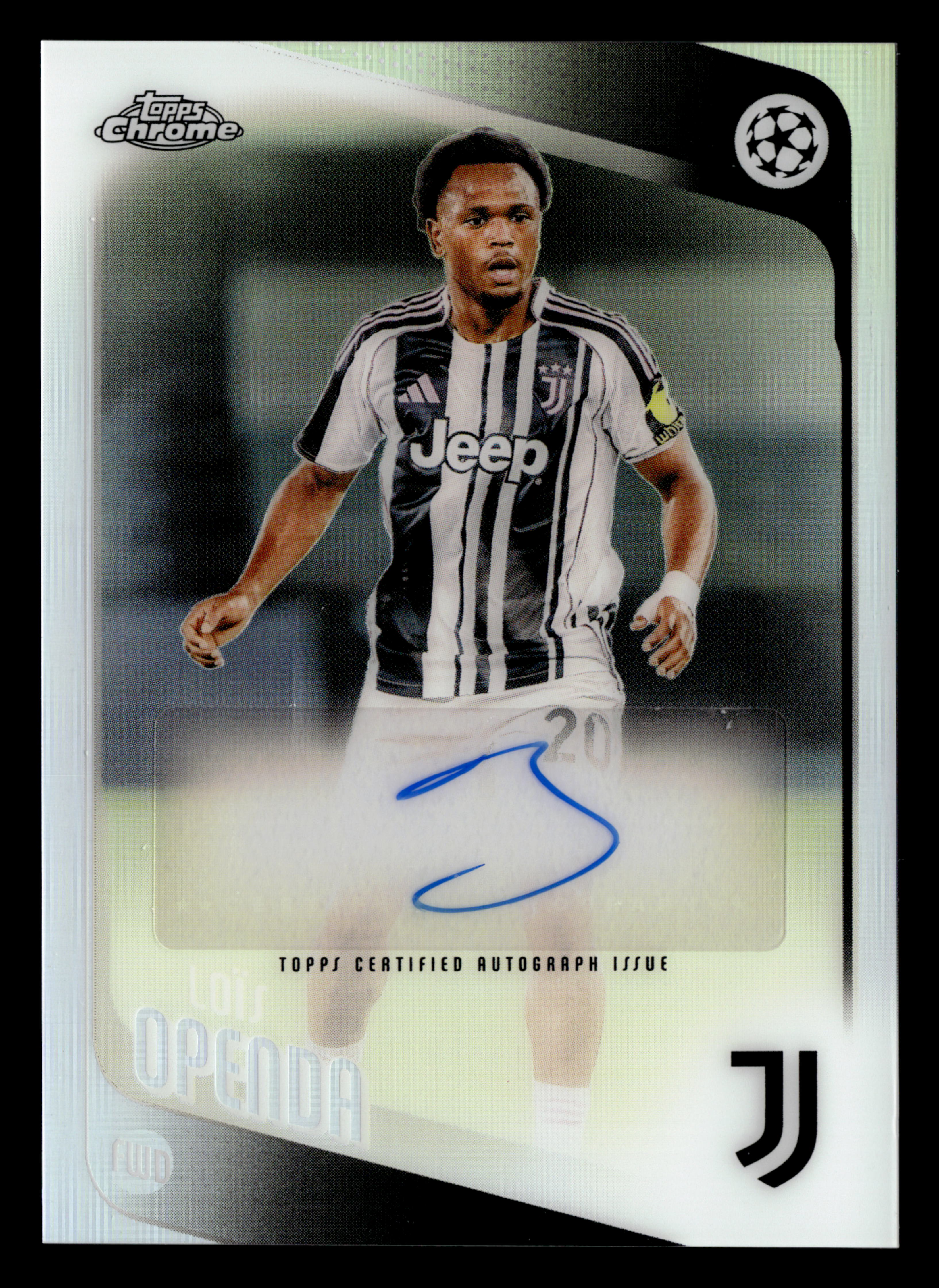 2025-26 Topps Chrome UEFA Club Competitions #CA-LO Loïs Openda Chrome Auto