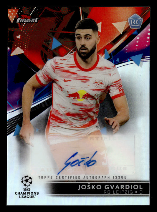 2021-22 Finest UEFA Champions League #BA-GV Joško Gvardiol Autograph