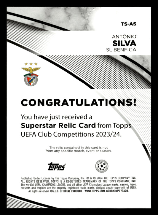 2023-24 Topps UCC #TS-AS António Silva Topps Superstar Relics