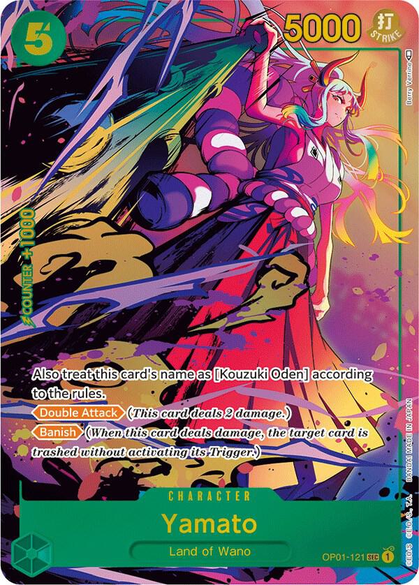 Yamato OP01-121 (Romance Dawn)  - Alternate Art Foil