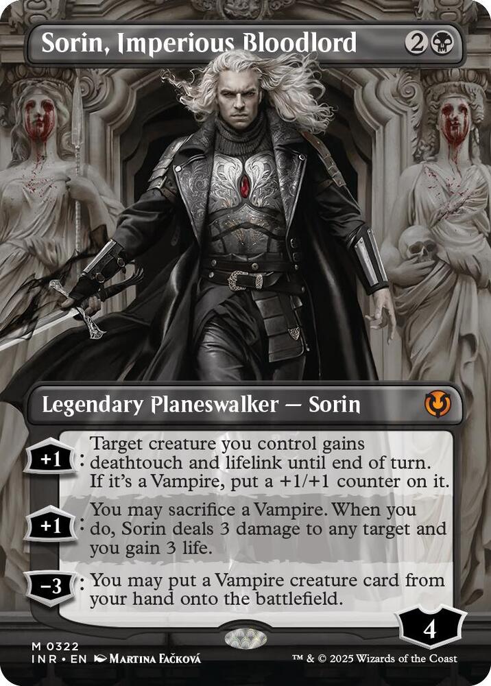 MTG Innistrad Remastered 322 Sorin, Imperious Bloodlord (Borderless) M NM
