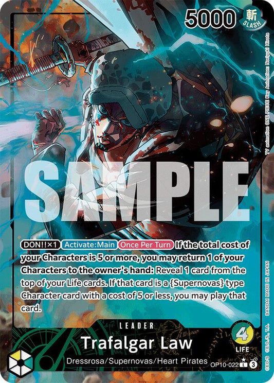 Trafalgar Law OP10-022 (Royal Blood)  - Alternate Art Foil