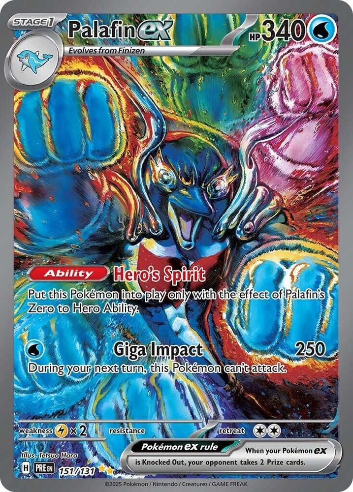 2025 Pokemon SV: Prismatic Evolutions Palafin ex Special Illustration Rare