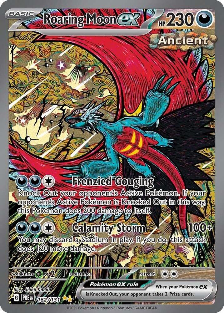 2025 Pokemon SV: Prismatic Evolutions Roaring Moon ex Special Illustration Rare