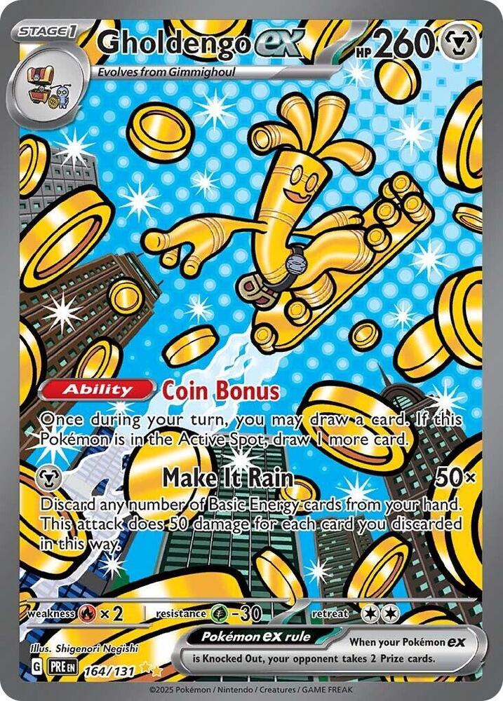 2025 Pokemon SV: Prismatic Evolutions Gholdengo ex Special Illustration Rare