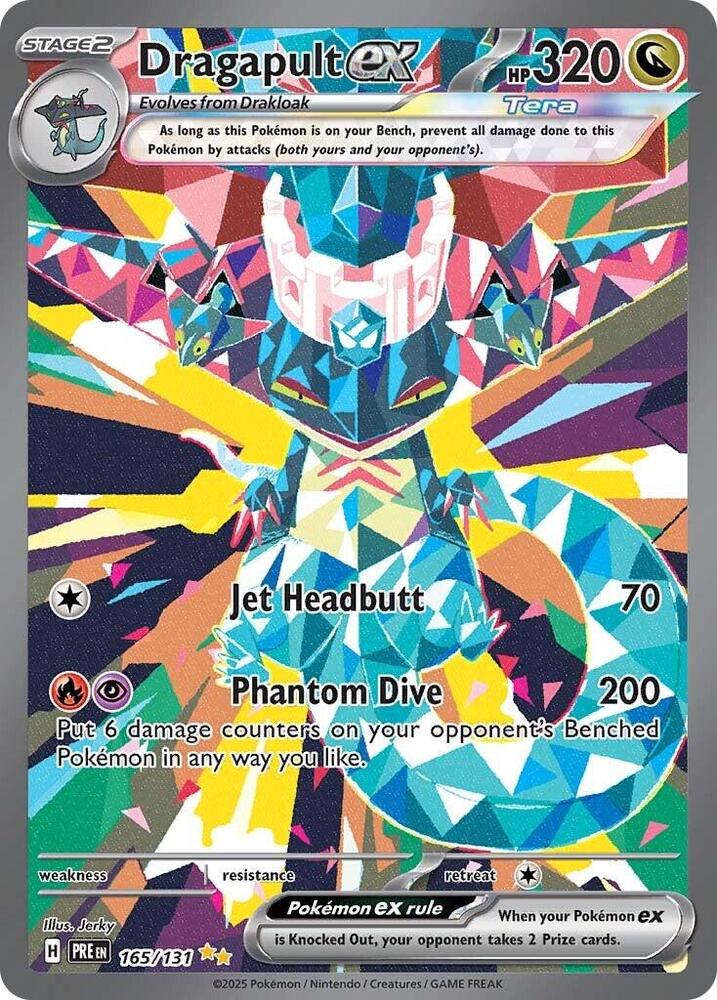 2025 Pokemon SV: Prismatic Evolutions Dragapult ex - 165/131 SIR