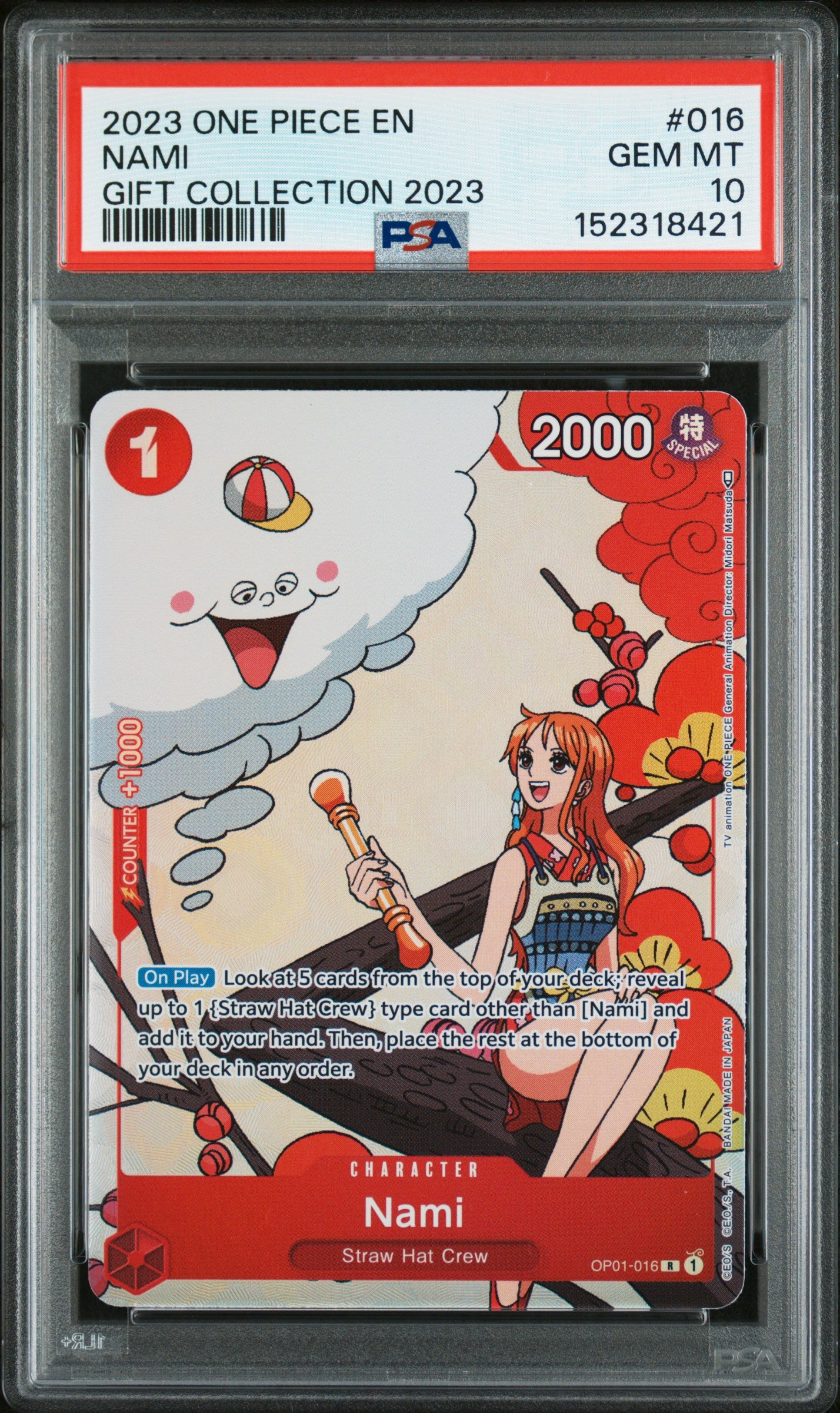 2023 One Piece Gift Collection 2023 #016 Nami Gift Collection 2023 PSA 10