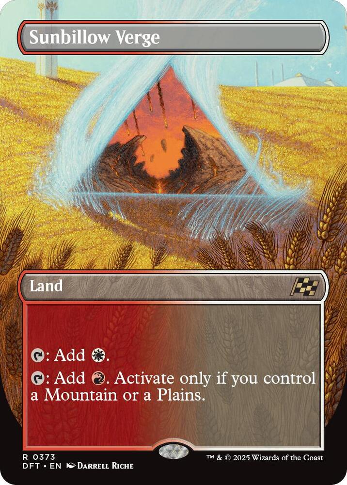 MTG Aetherdrift 373 Sunbillow Verge (Borderless) R NM