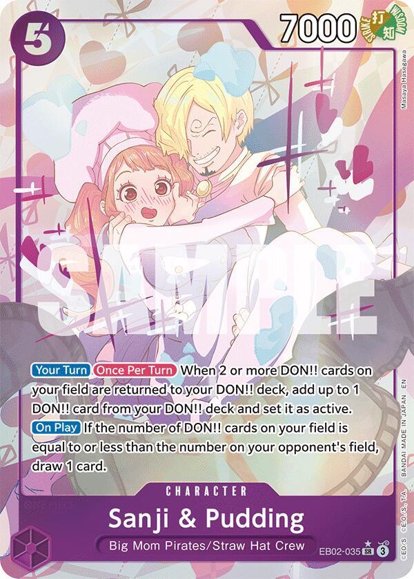 Sanji & Pudding EB02-035 (Extra Booster: Anime 25th Collection)  - Alternate Art Foil