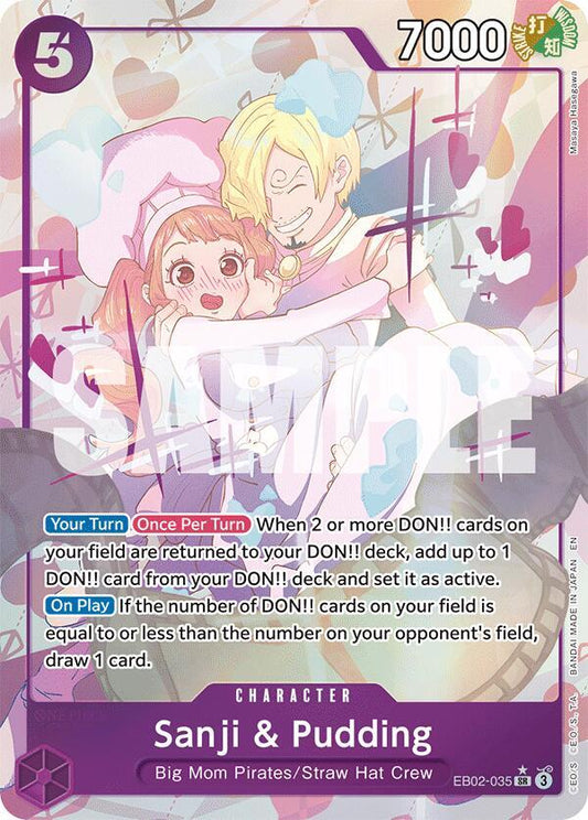 Sanji & Pudding EB02-035 (Extra Booster: Anime 25th Collection)  - Alternate Art Foil