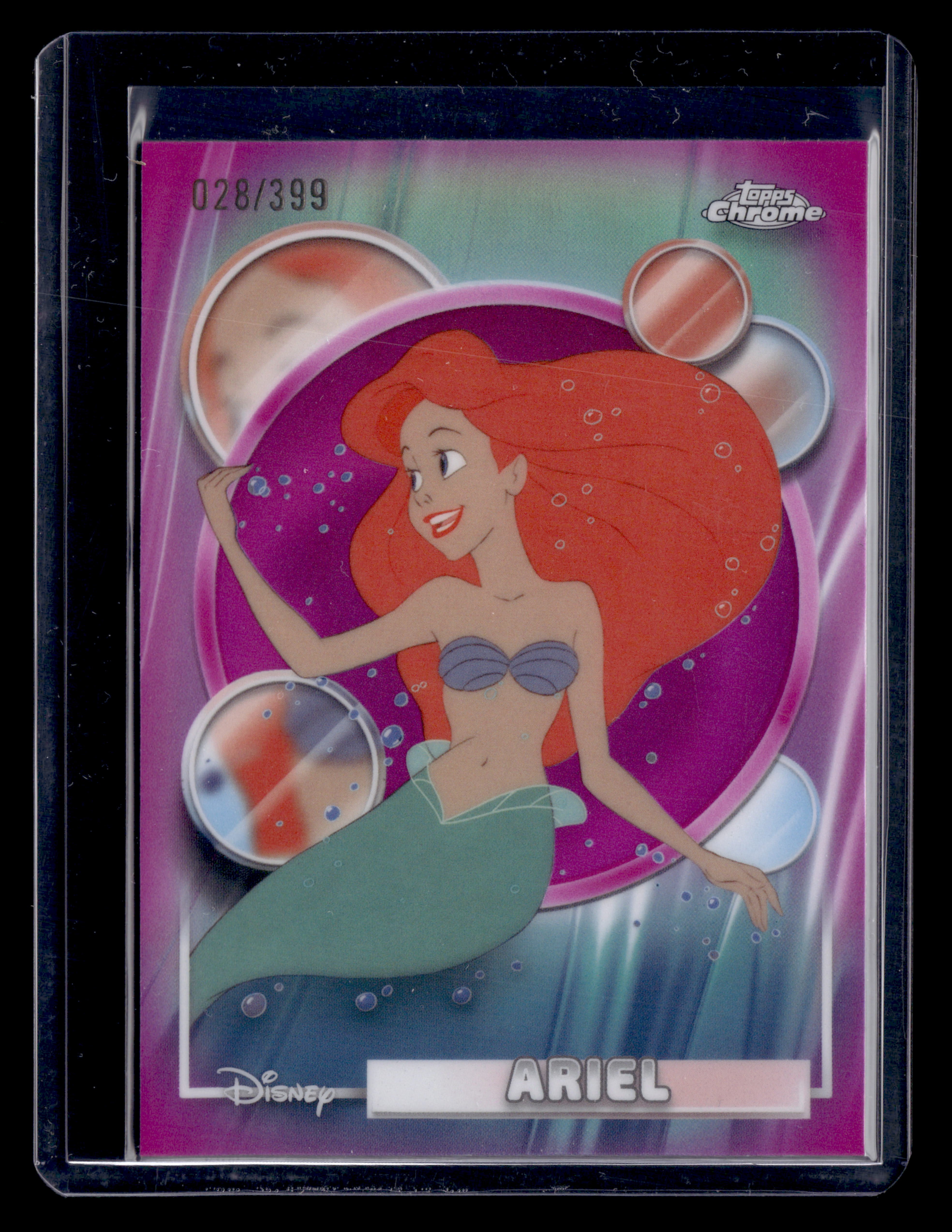 2026 Topps Chrome Disney 106 Sisu Ariel Pink Refractor /399