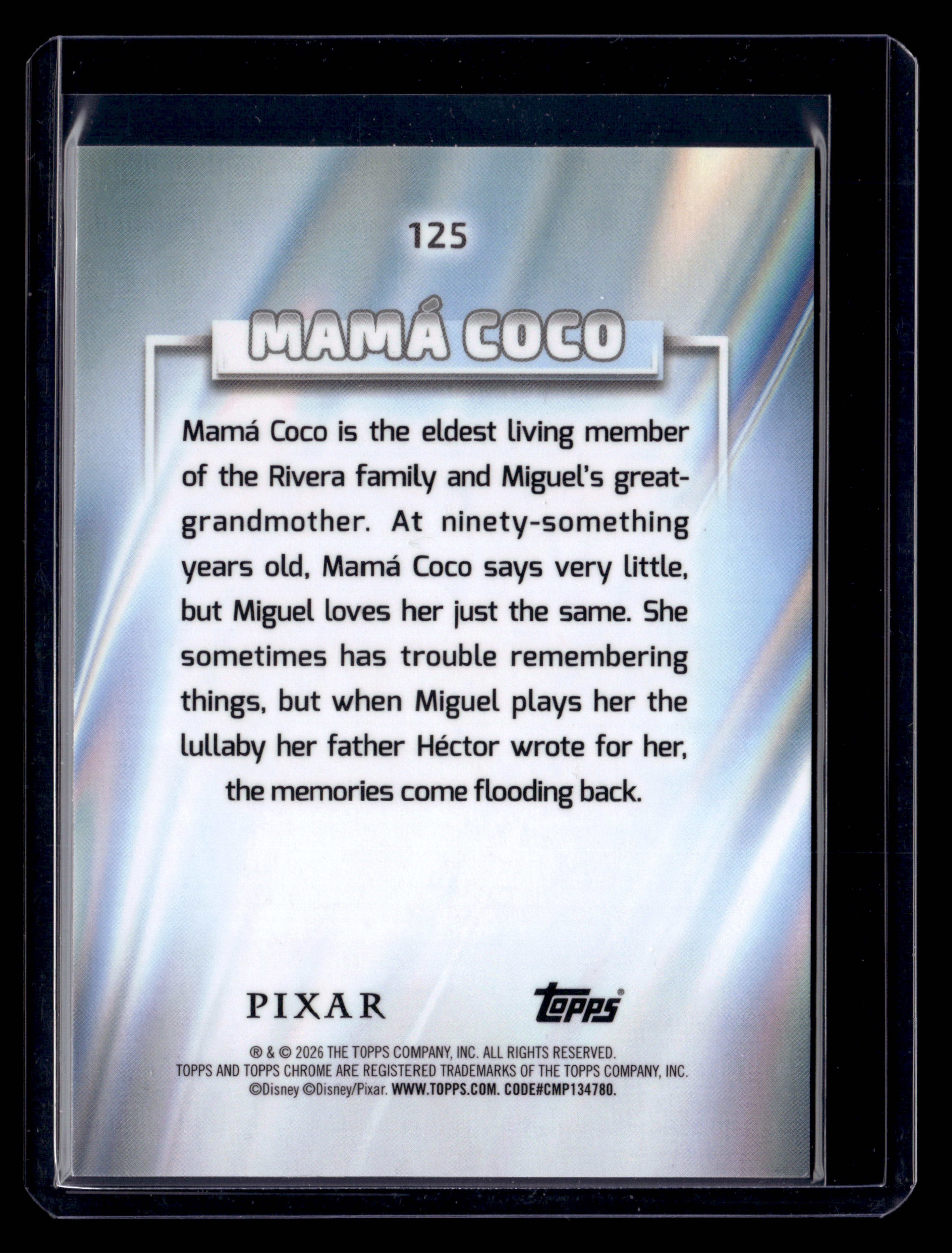 2026 Topps Chrome Disney 125 Mana Coco Pink Refractor /250