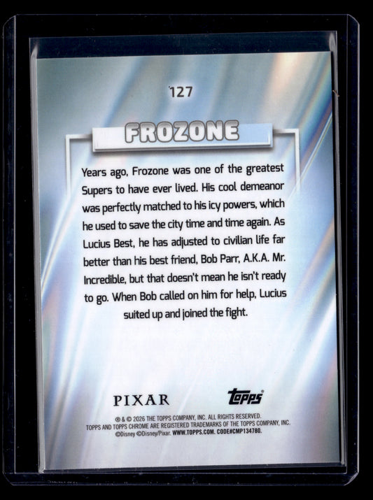 2026 Topps Chrome Disney 127 Frozone Magenta Refractor /399