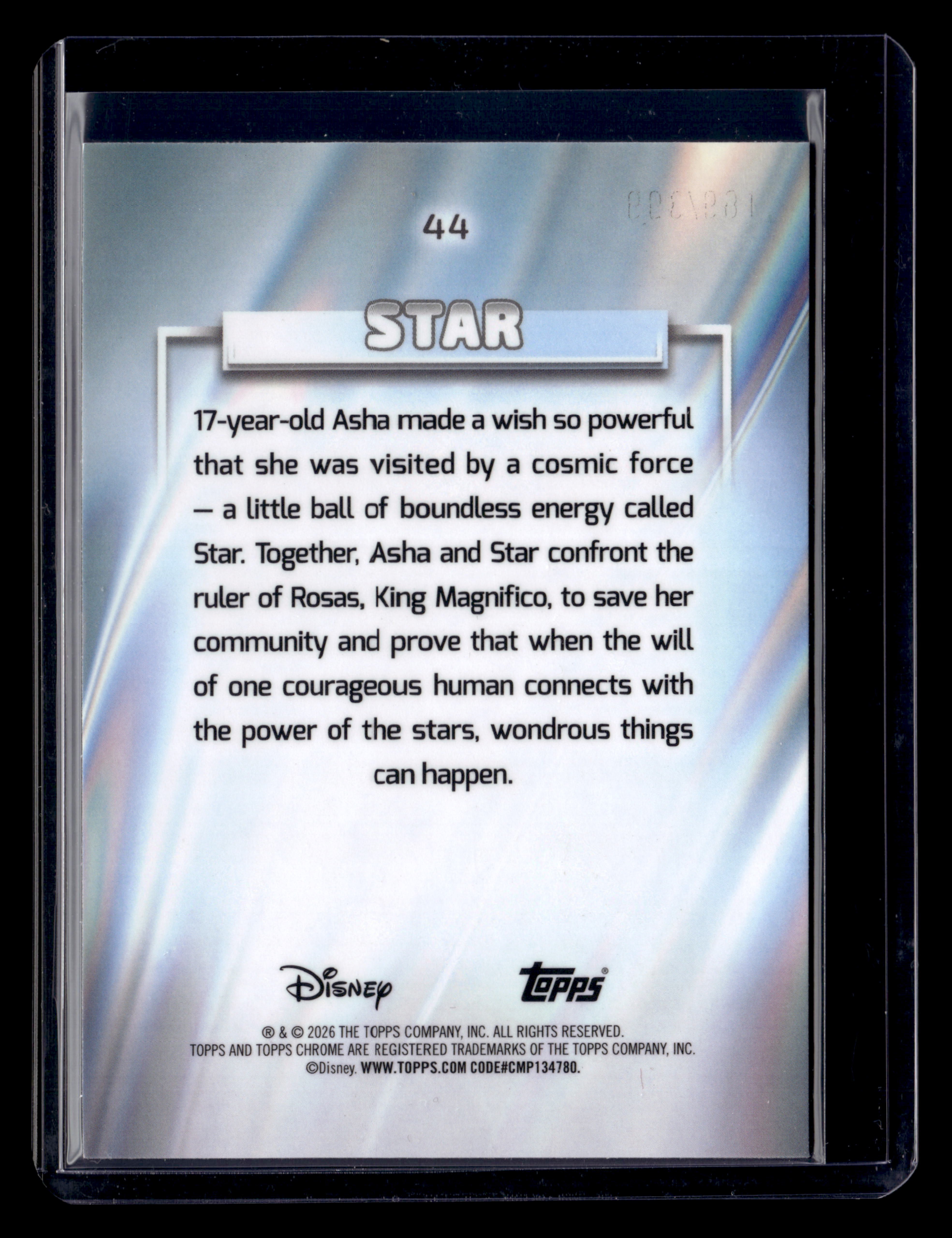 2026 Topps Chrome Disney 44 Star Magenta Refractor /399