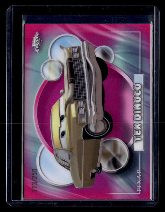 2026 Topps Chrome Disney 19 Tex Dinoco Pink Refractor /250
