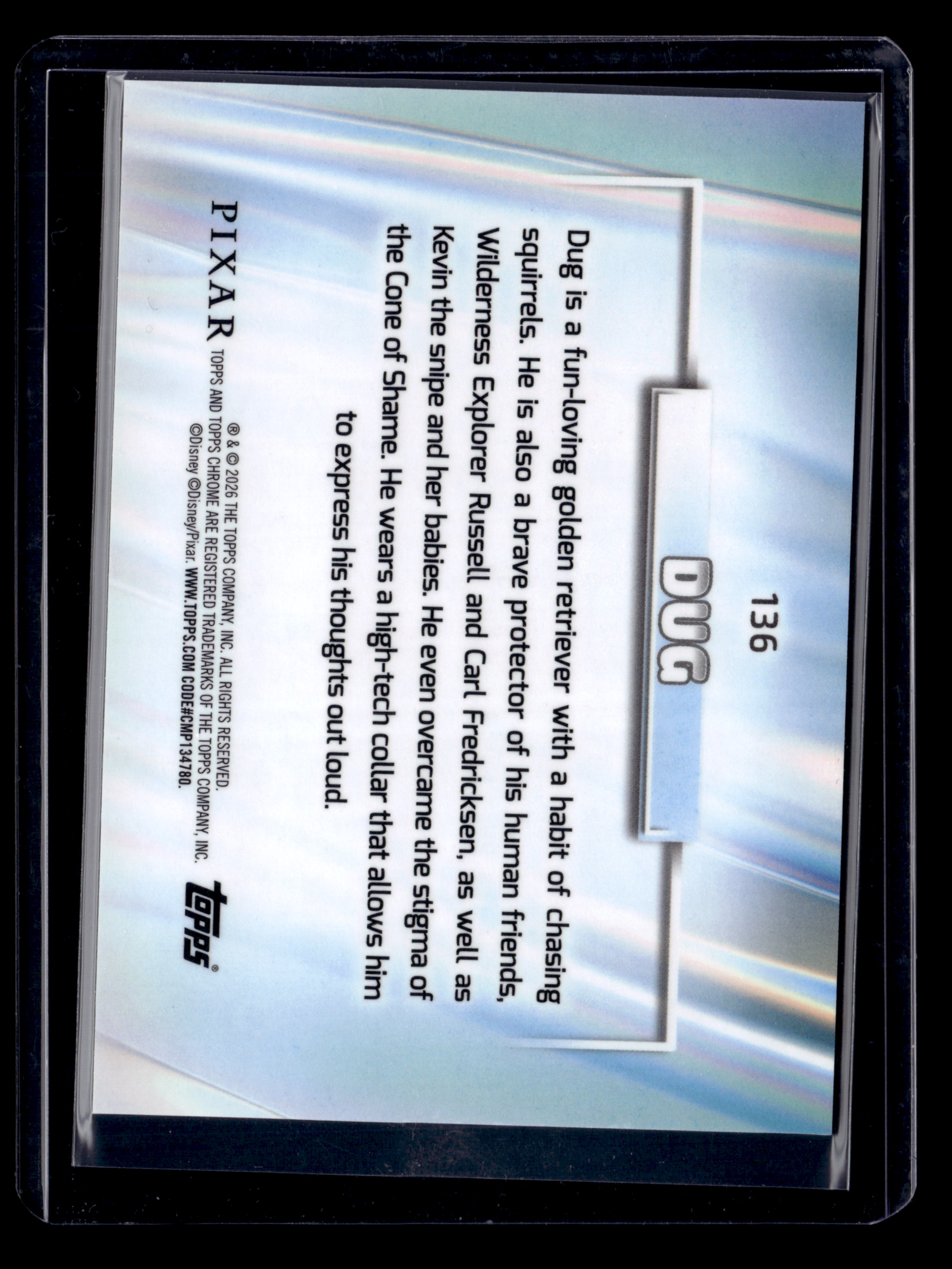 2026 Topps Chrome Disney 136 Dug Wish Upon A Star Refractor /15