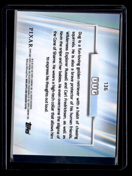 2026 Topps Chrome Disney 136 Dug Wish Upon A Star Refractor /15