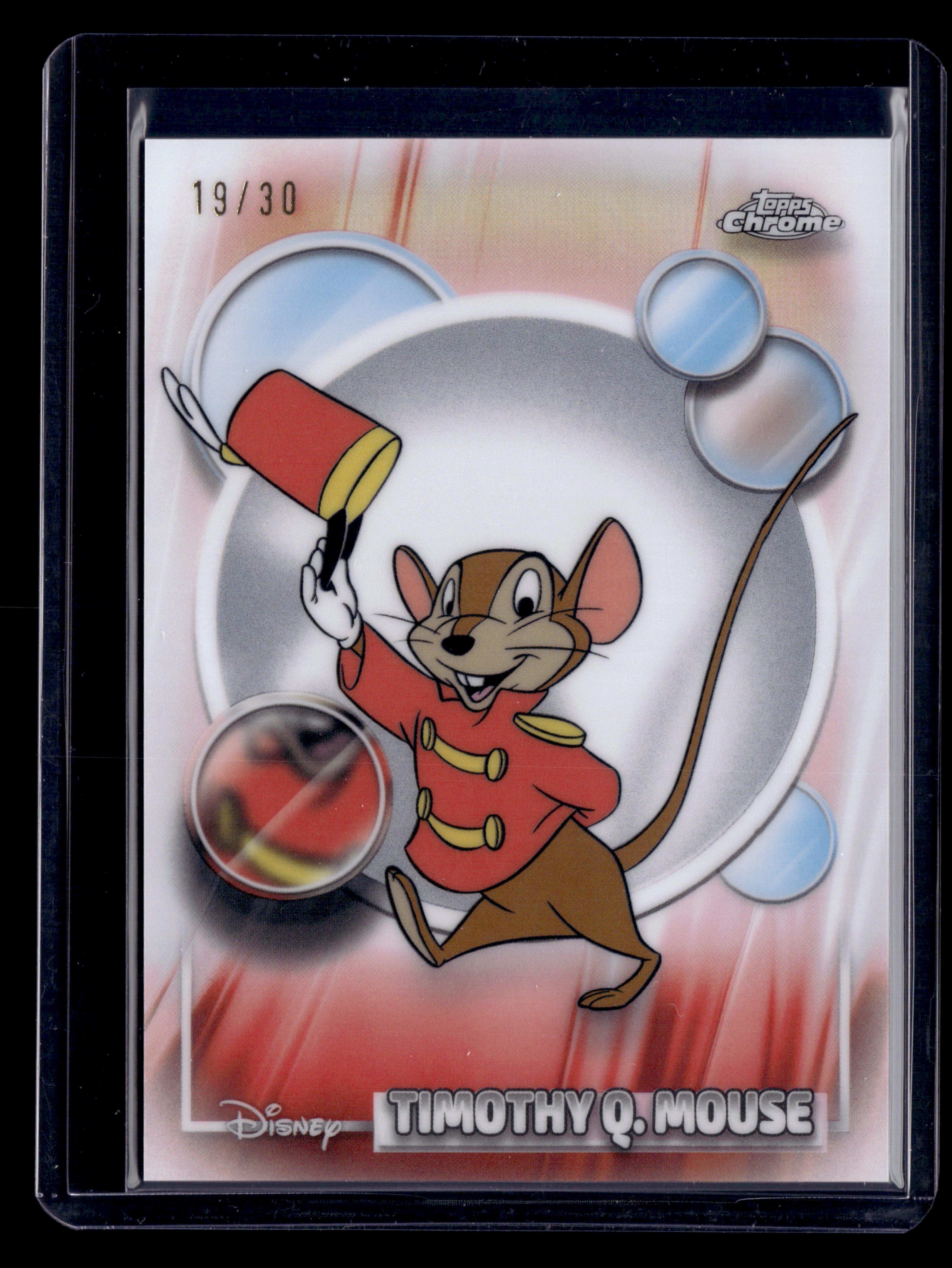 2026 Topps Chrome Disney 86 Timothy Q Mouse White Refractor /30