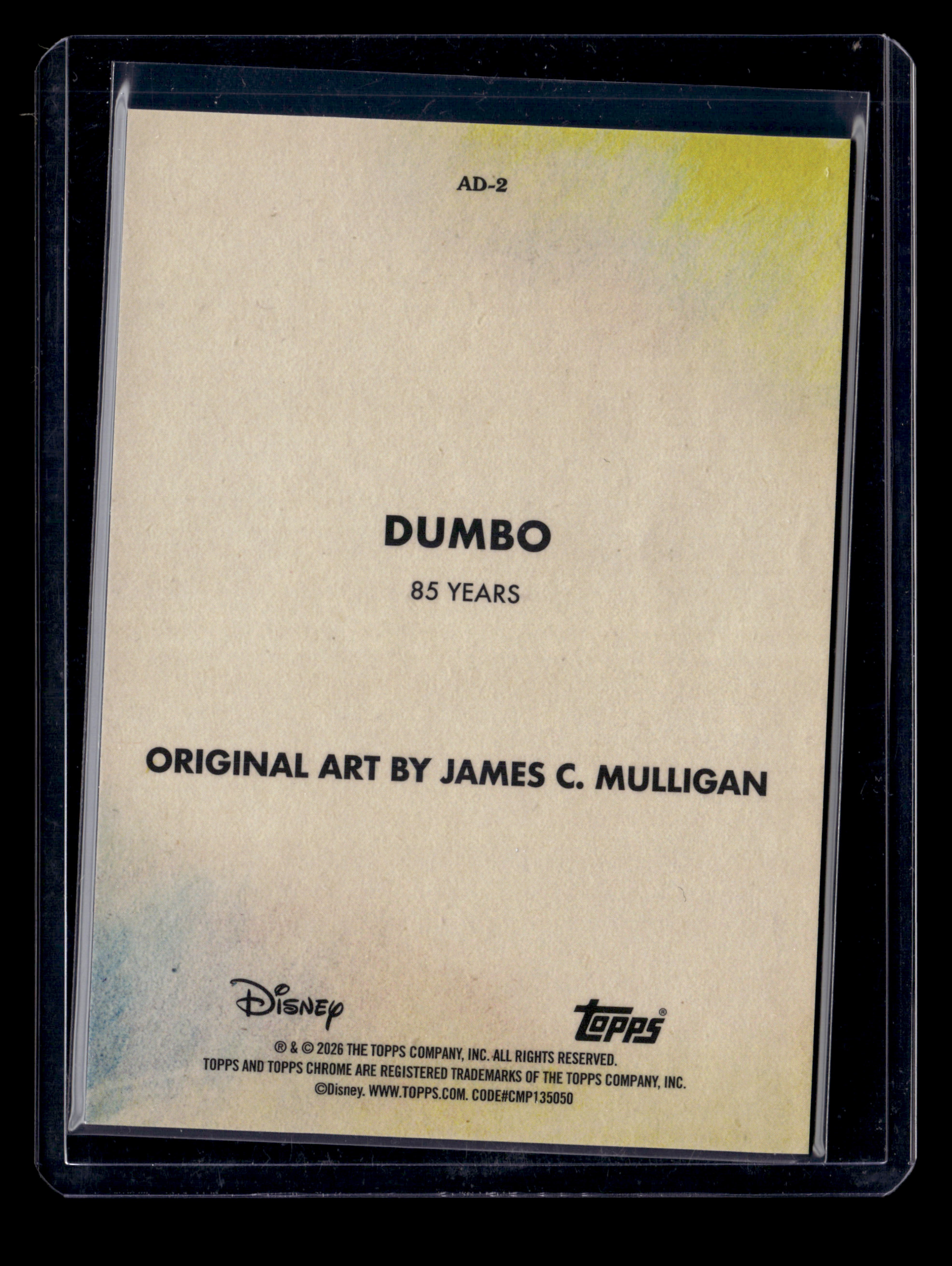 2026 Topps Chrome Disney AD-2 Dumbo Art Of Disney SSP