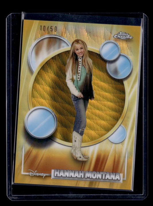 2026 Topps Chrome Disney 4 Miley Montana Gold Refractor Wave /50
