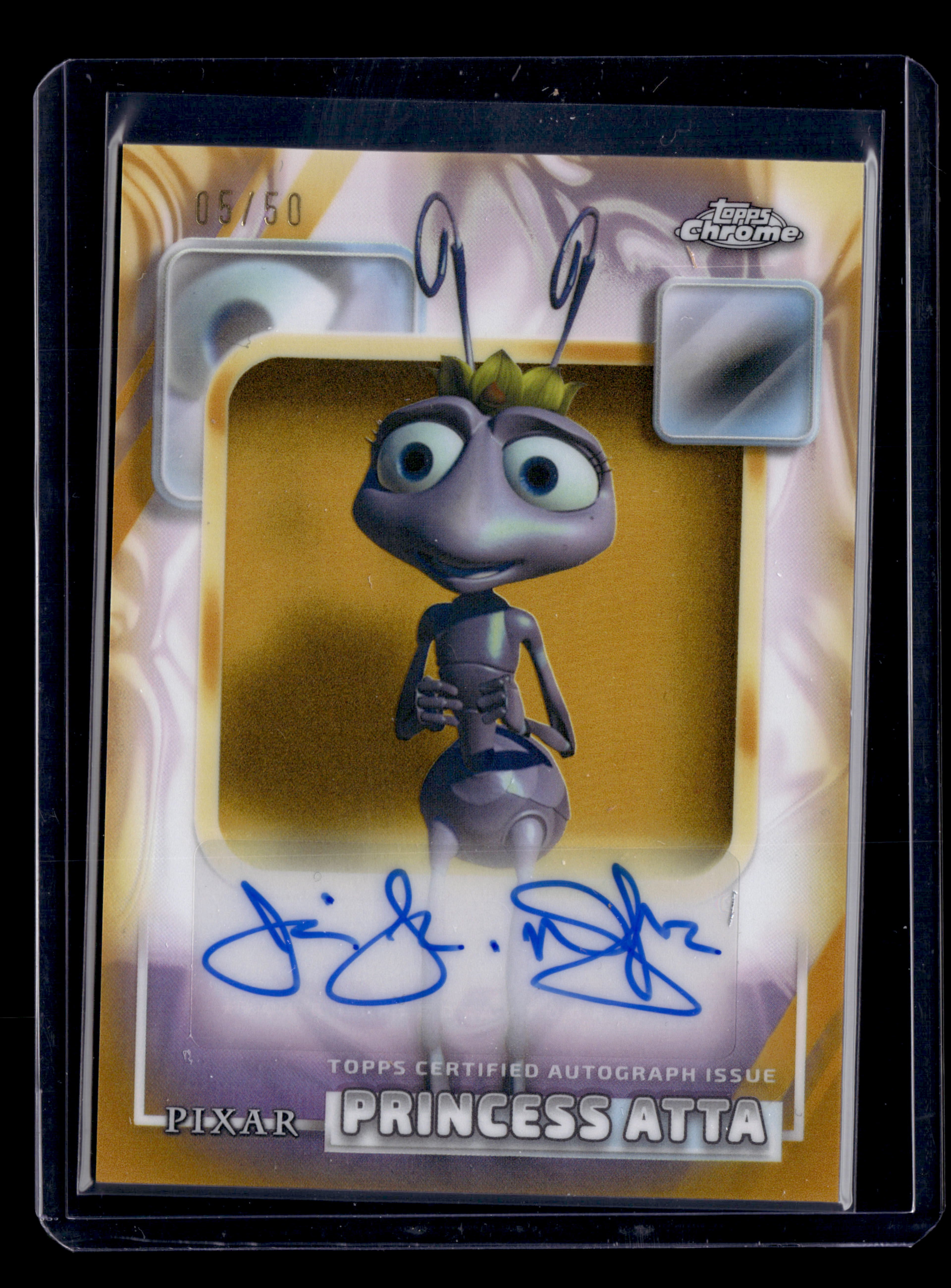2026 Topps Chrome Disney AA-JLD Princess Atta Julia Louis-Dreyfus Gold Auto /50