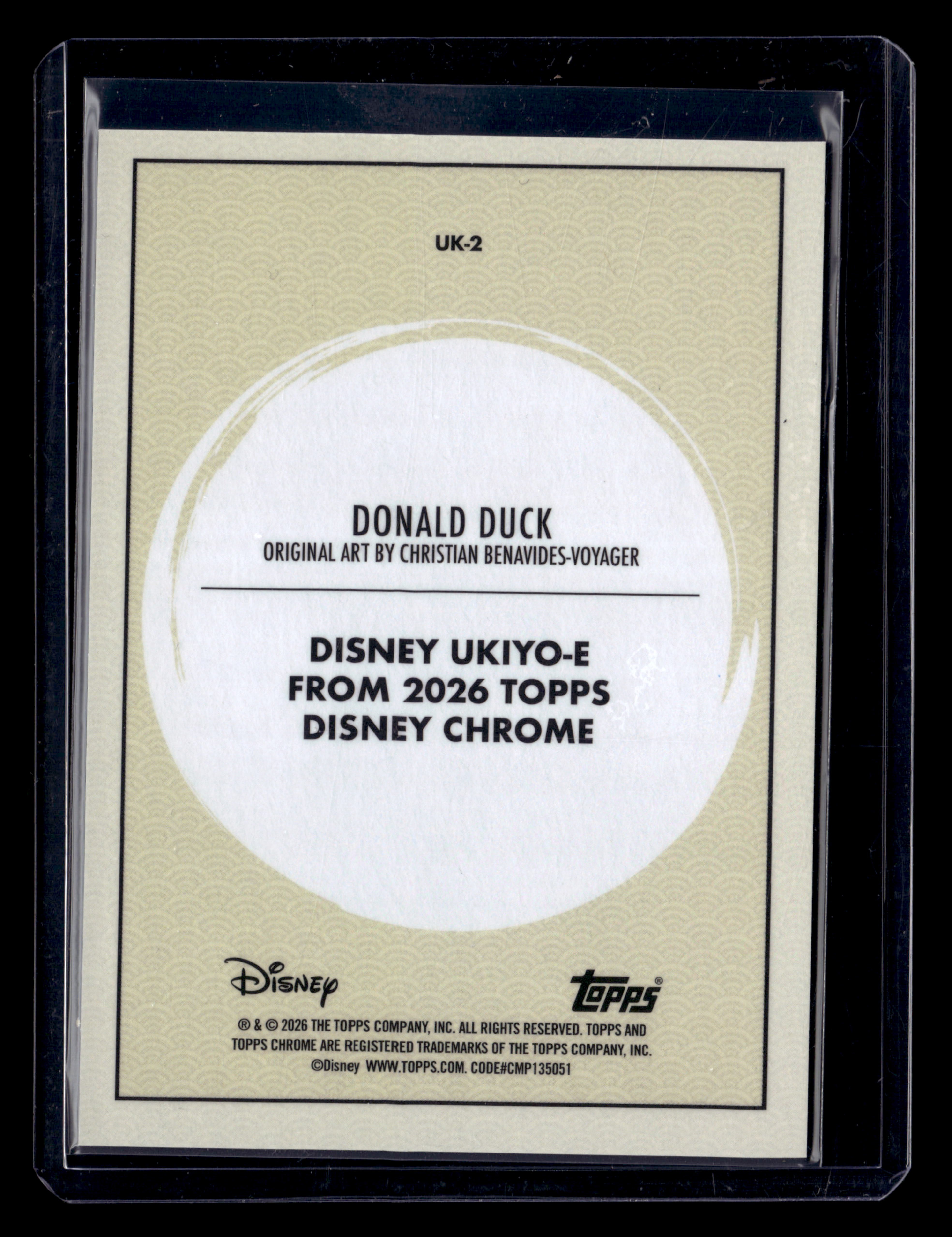 2026 Topps Chrome Disney UK-2 Donald Duck Ukiyo-E SSP