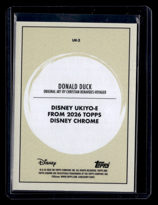 2026 Topps Chrome Disney UK-2 Donald Duck Ukiyo-E SSP