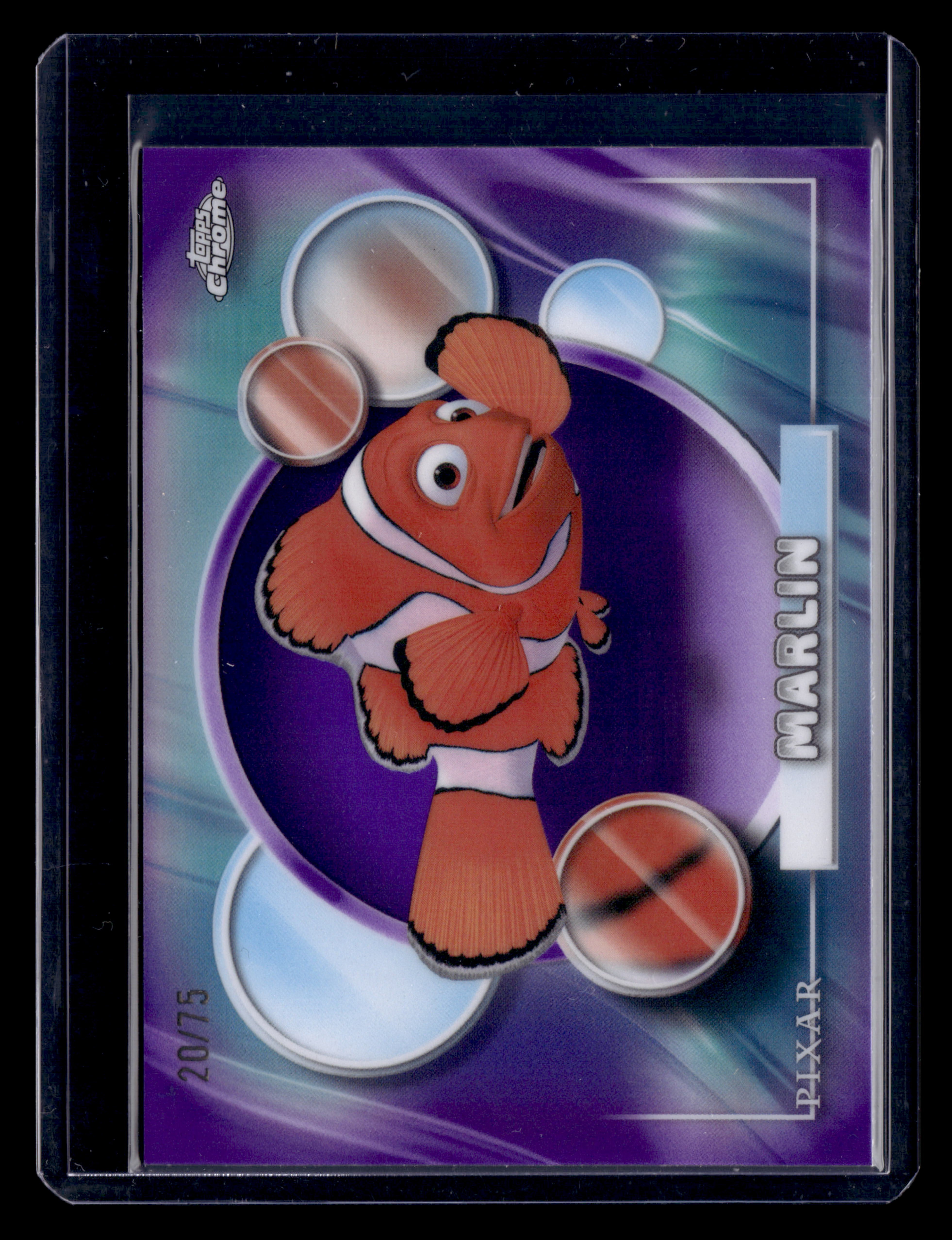 2026 Topps Chrome Disney 89 Marlin Purple Refractor /75