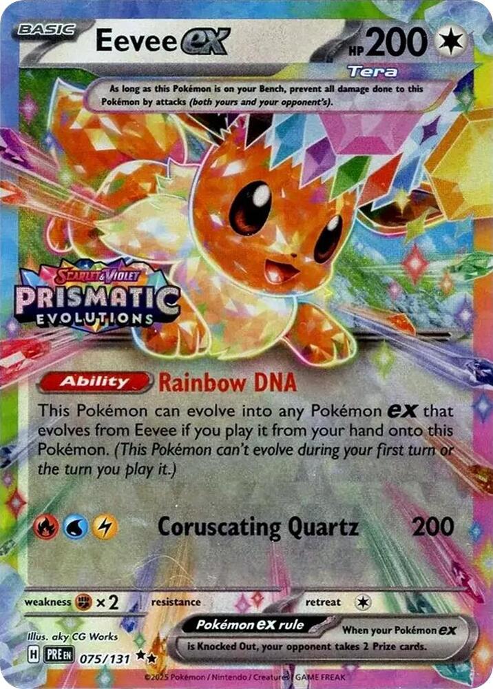 2026 Pokemon Promos 075/131 Eevee ex - (Prismatic Stamp) Promo