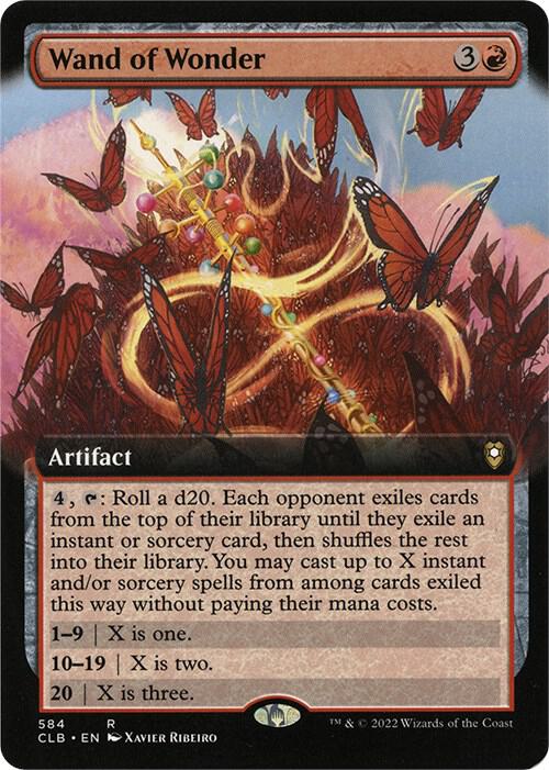 Wand of Wonder Extended Art 584 (Commander Legends: Battle for Baldur's Gate) 